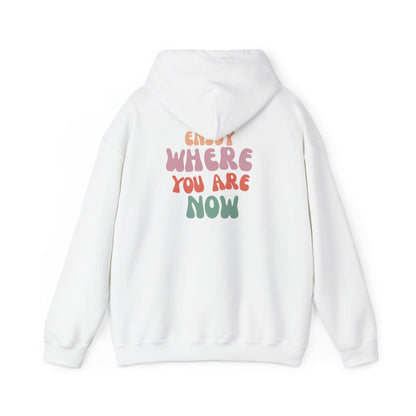 Retro Smile Hoodie - Enjoy Where You Are Now