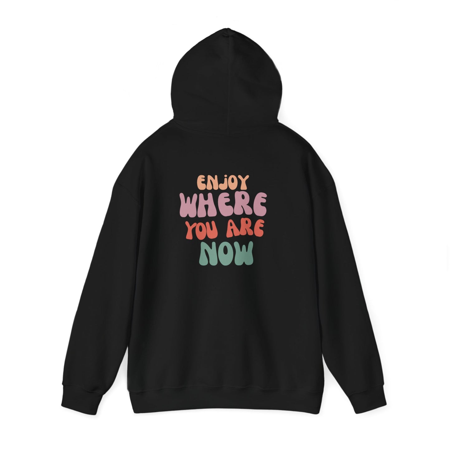 Retro Smile Hoodie - Enjoy Where You Are Now