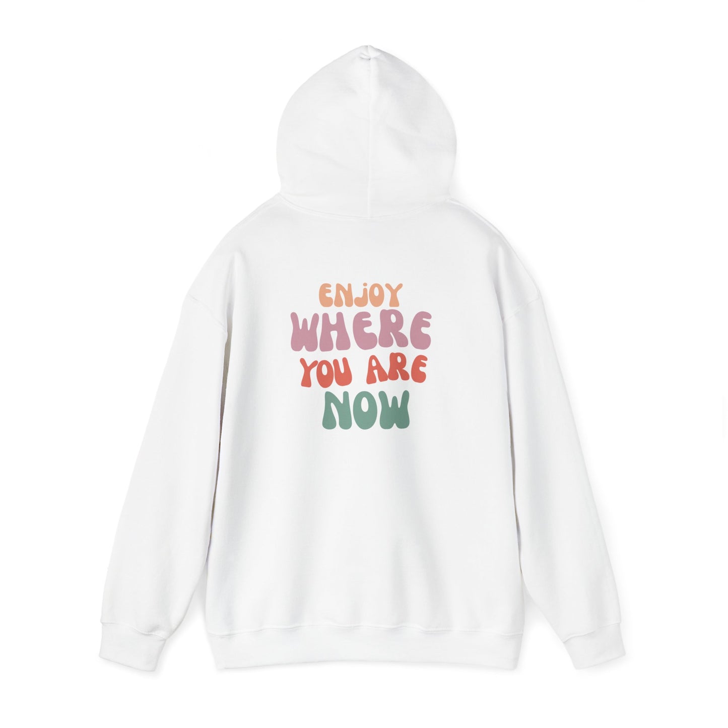 Retro Smile Hoodie - Enjoy Where You Are Now