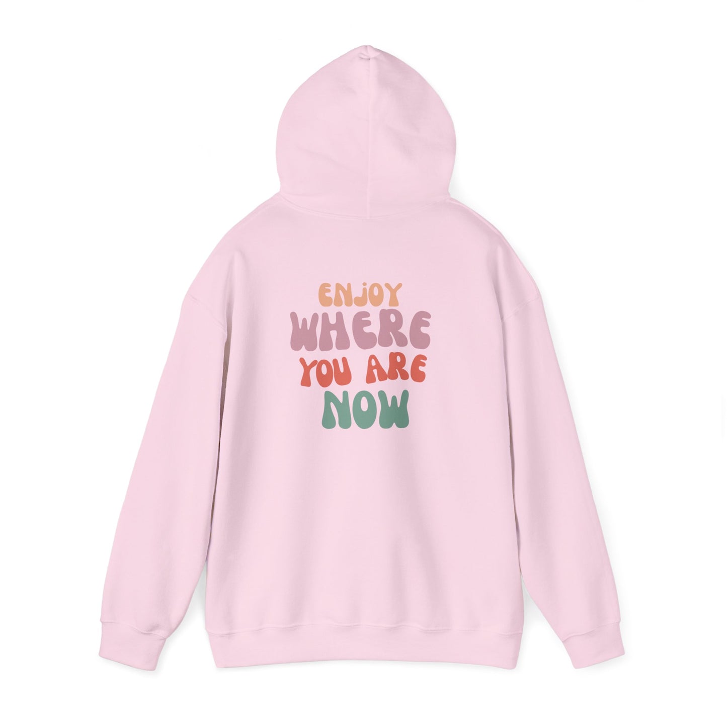 Retro Smile Hoodie - Enjoy Where You Are Now