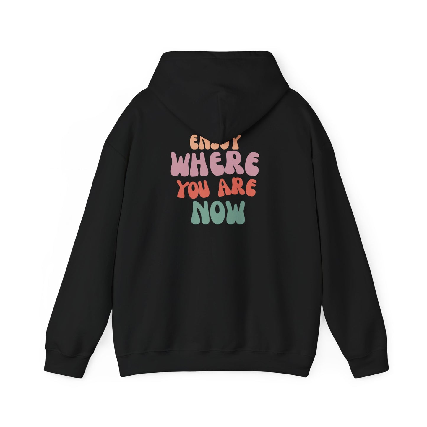 Retro Smile Hoodie - Enjoy Where You Are Now