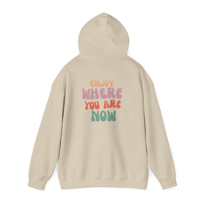 Retro Smile Hoodie - Enjoy Where You Are Now